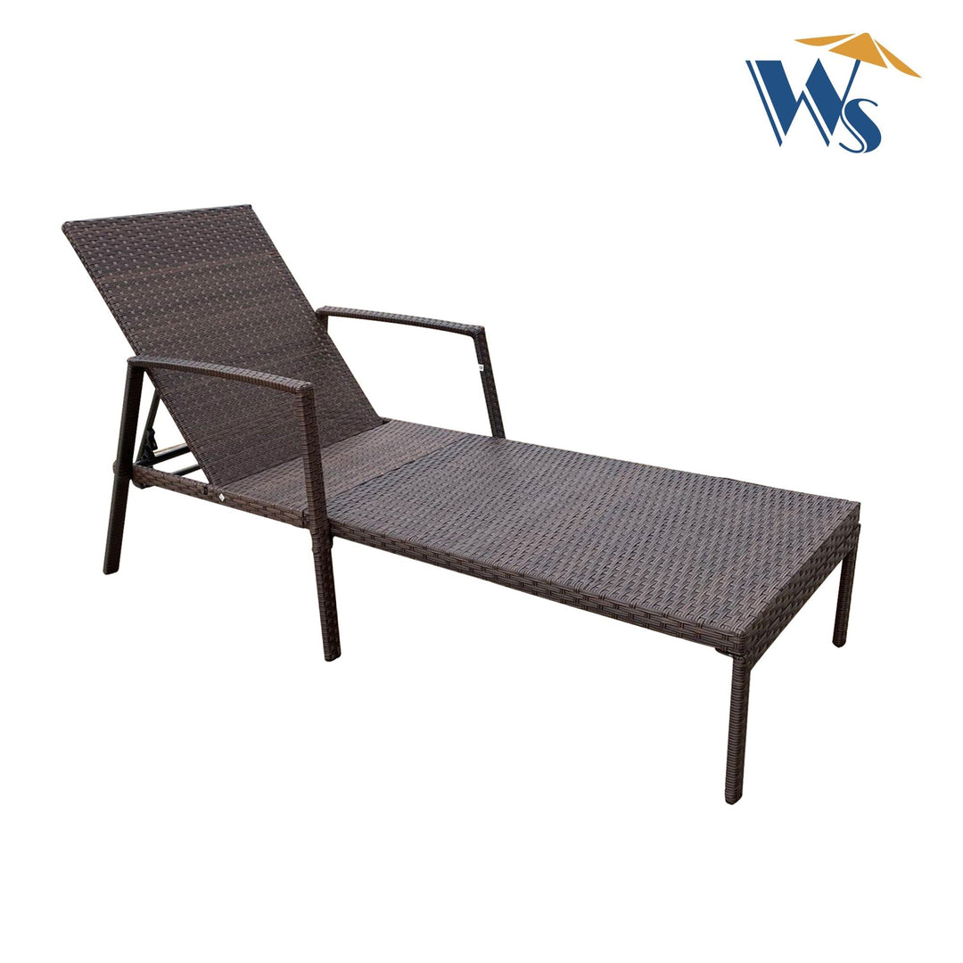 Outdoor Patio Lounge Chairs - Comfortable Rattan Wicker Chaise Lounge Chairs for Garden, Poolside, and Balconies in Image 3