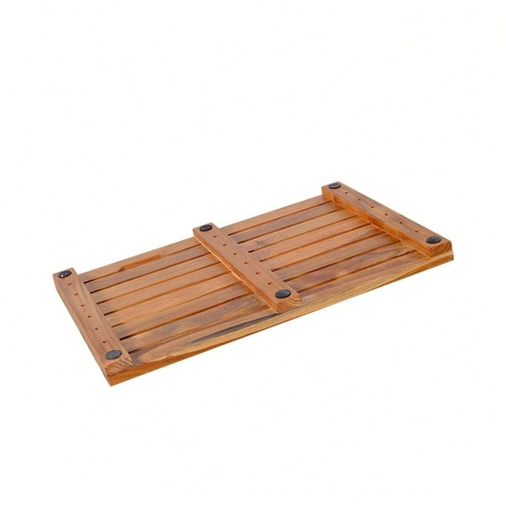 Premium Solid Teak Bathroom Mat - Anti-Slip, Responsibly Sourced And Durable Image 3