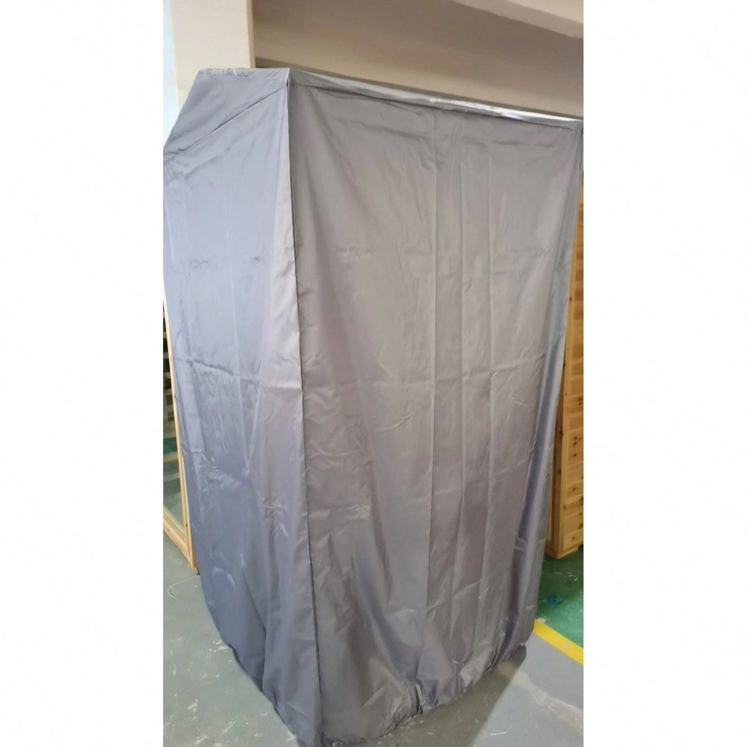 One-Person Outdoor Far In Frared Sauna Cover Waterproof 210T Polyester Cloth Easy To Clean Protective Cover For Outdoor Image 5