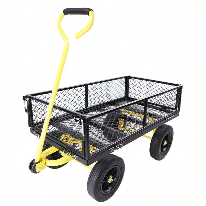 Multi-Functional Tool Cart, Wagon Cart Garden Cart Trucks Make It Easier To Transport Firewood Image 1