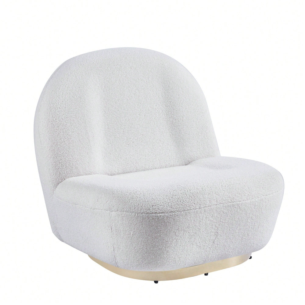 Modern Velvet Swivel Accent Chair, High-Density Foam, Soft Comfortable, 4 Colors, No Installation Needed, 33.07"L X Image 2