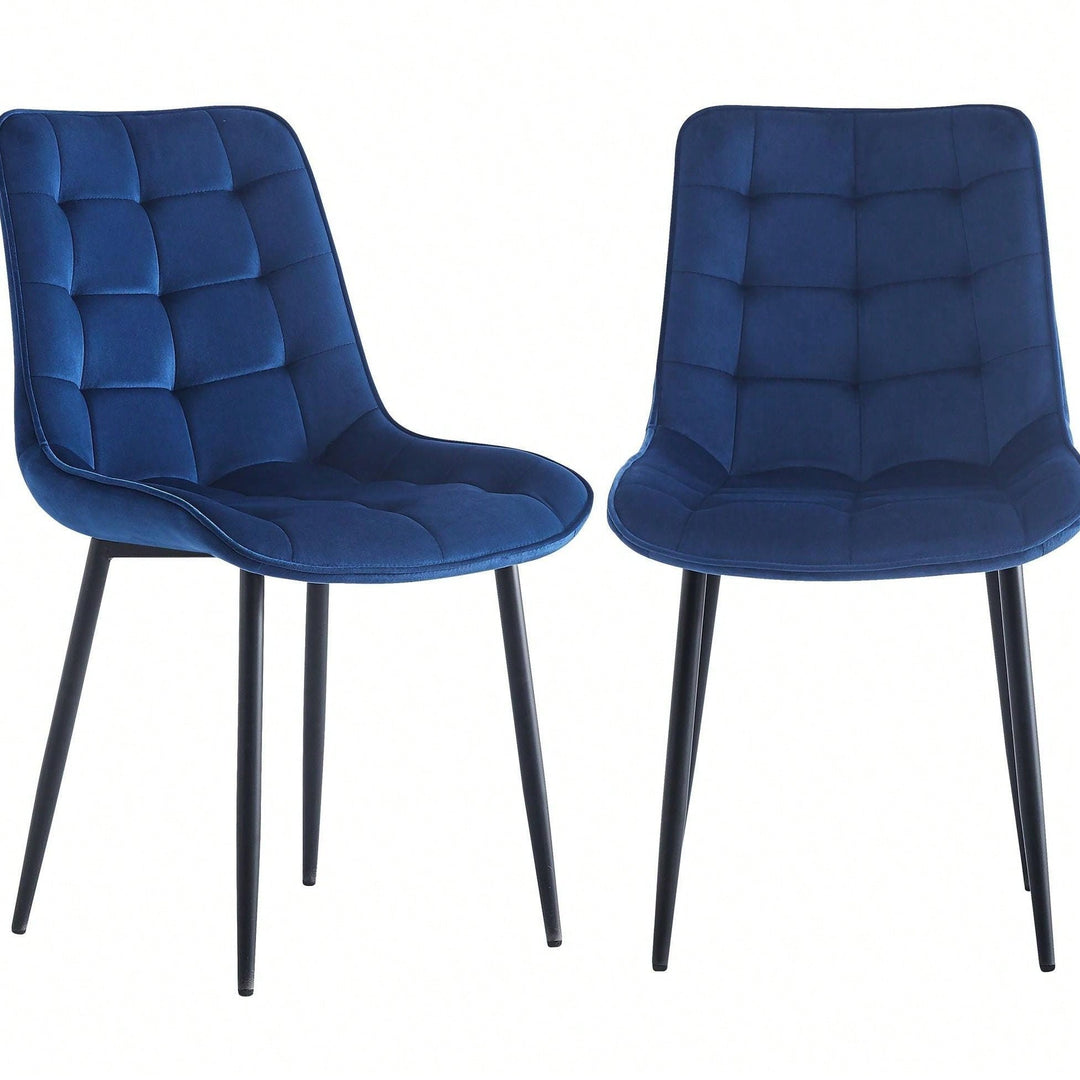 Set of 2 Modern Dining Chairs for Restaurants Cafes Offices Living Rooms Easy to Assemble Image 2