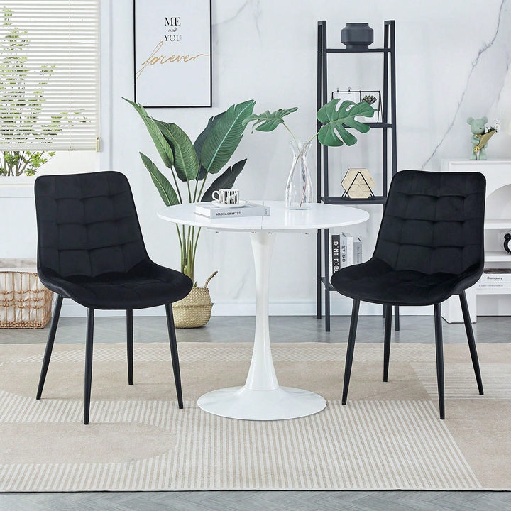 Set of 2 Modern Dining Chairs for Restaurants Cafes Offices Living Rooms Easy to Assemble Image 4