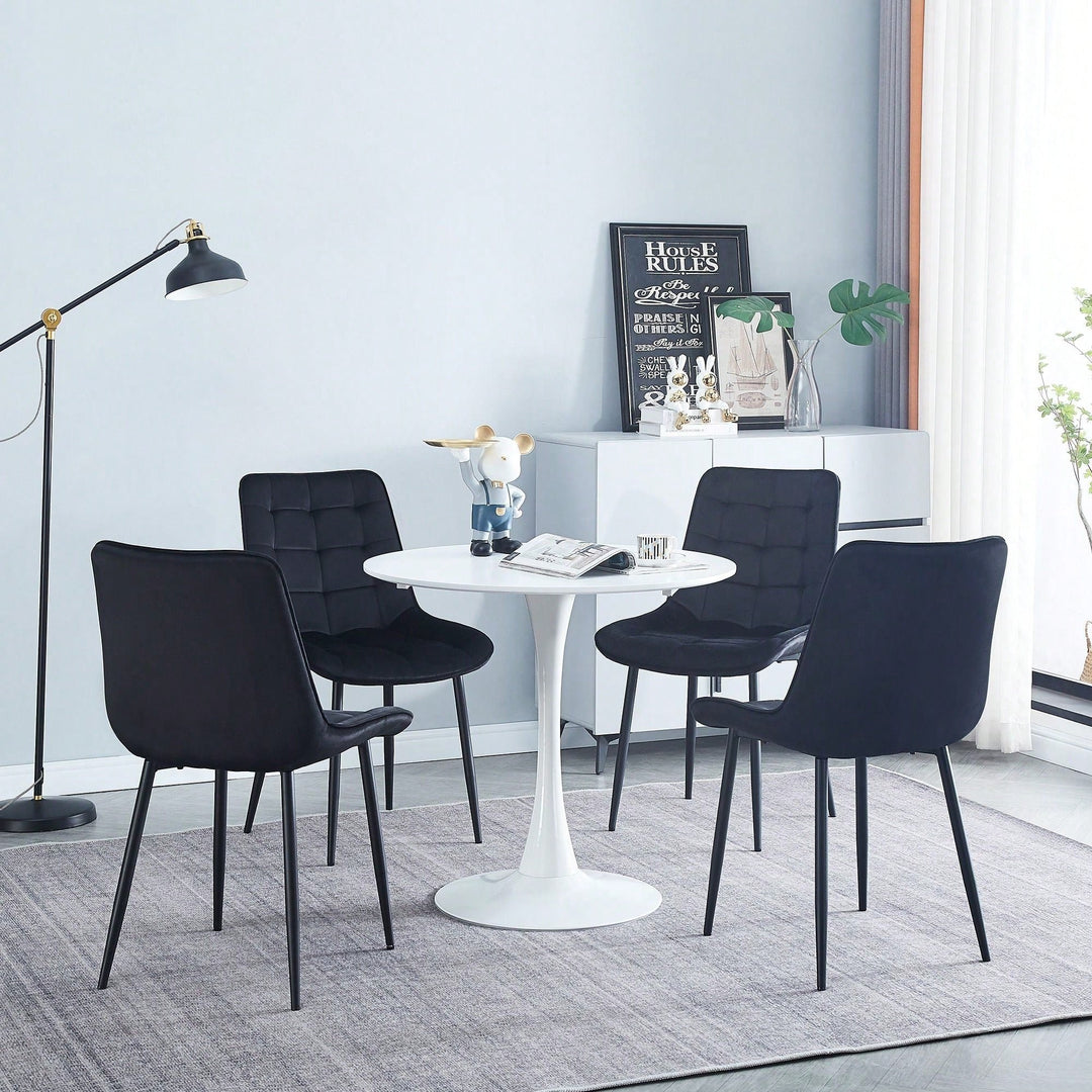 Set of 2 Modern Dining Chairs for Restaurants Cafes Offices Living Rooms Easy to Assemble Image 8