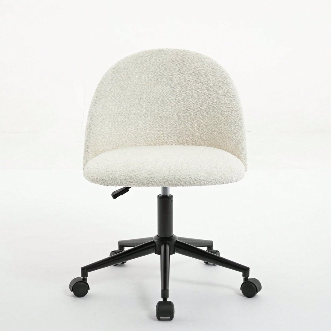 Stylish Velvet Office Chair With Adjustable Height And Ergonomic U-Shaped Design Image 2