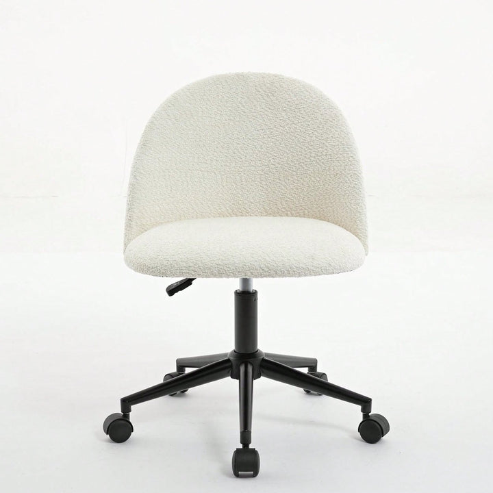 Stylish Velvet Office Chair With Adjustable Height And Ergonomic U-Shaped Design Image 2