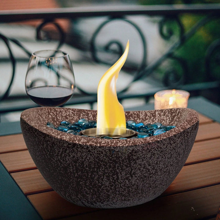 Tabletop Fire Pit Ethanol Fire Pit Tabletop Fire Bowl Outdoor and Indoor Portable Ethanol Fireplace Alcohol Fire Pot Image 11