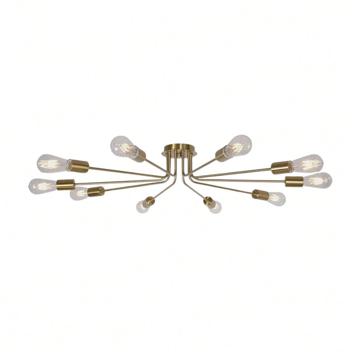 Stylish Light Semi Flush Mount Ceiling Fixture for Kitchen Living Room Bedroom Hallway and Cafe Image 9