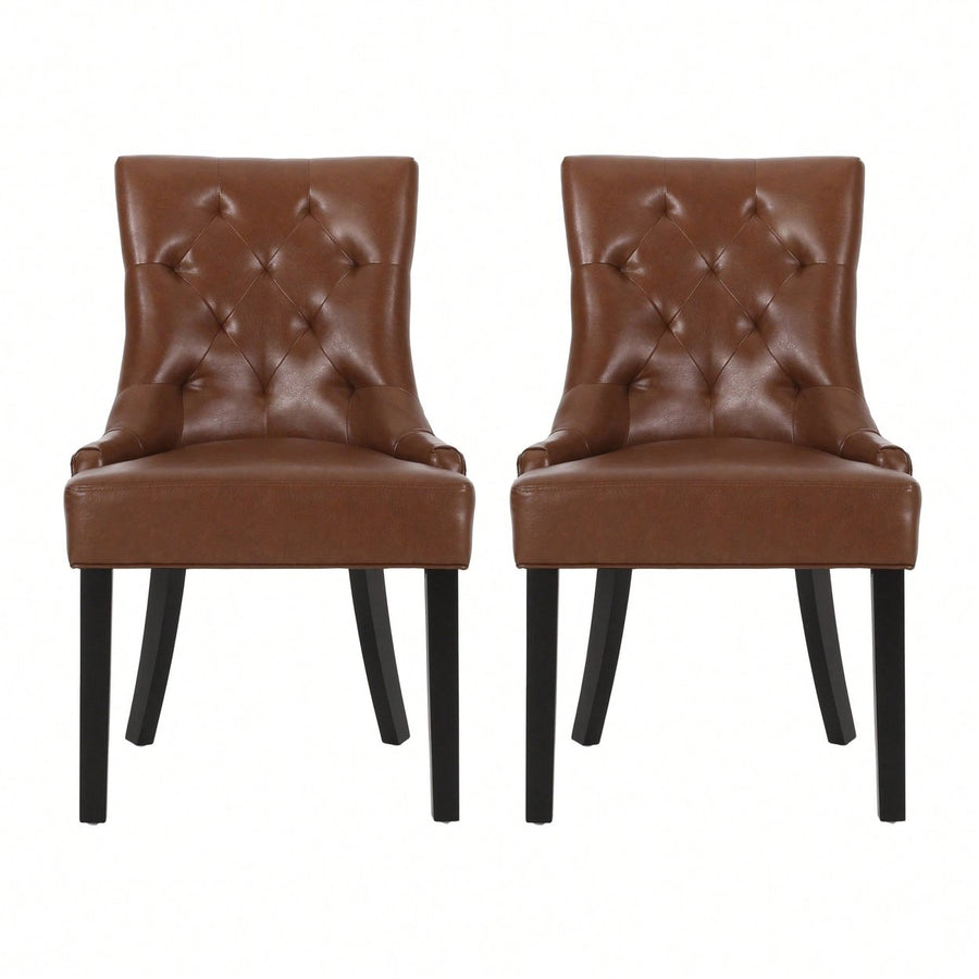 Stylish Set Of 2 Modern Dining Chairs For Elegant Dining Spaces Image 1