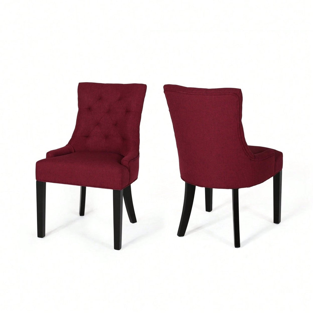 Stylish Set Of 2 Modern Dining Chairs For Elegant Dining Spaces Image 2