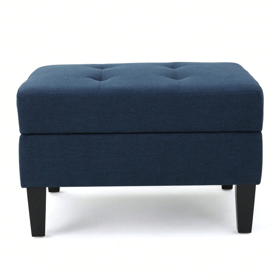 Stylish Storage Ottoman For Living Room Organization And Comfort Image 1