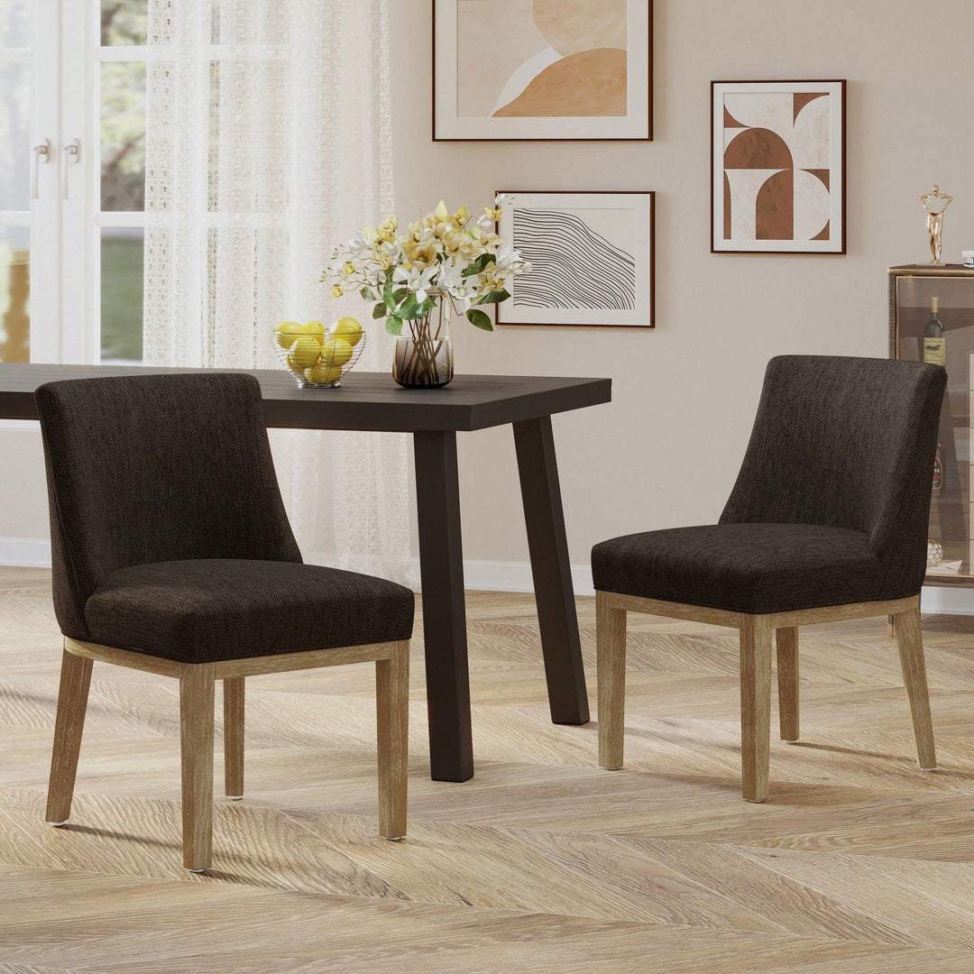 Stylish And Comfortable Dining Chairs (Set Of 2) For Modern Image 3