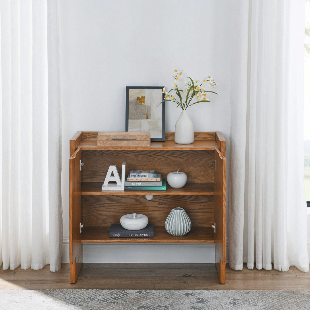 Sideboard Buffet Cabinet With Adjustable Shelves For Entryway Living Room Kitchen Dining Room Image 5