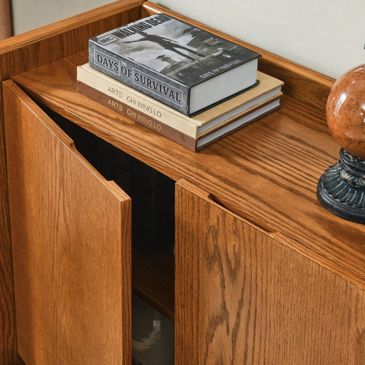 Sideboard Buffet Cabinet With Adjustable Shelves For Entryway Living Room Kitchen Dining Room Image 8