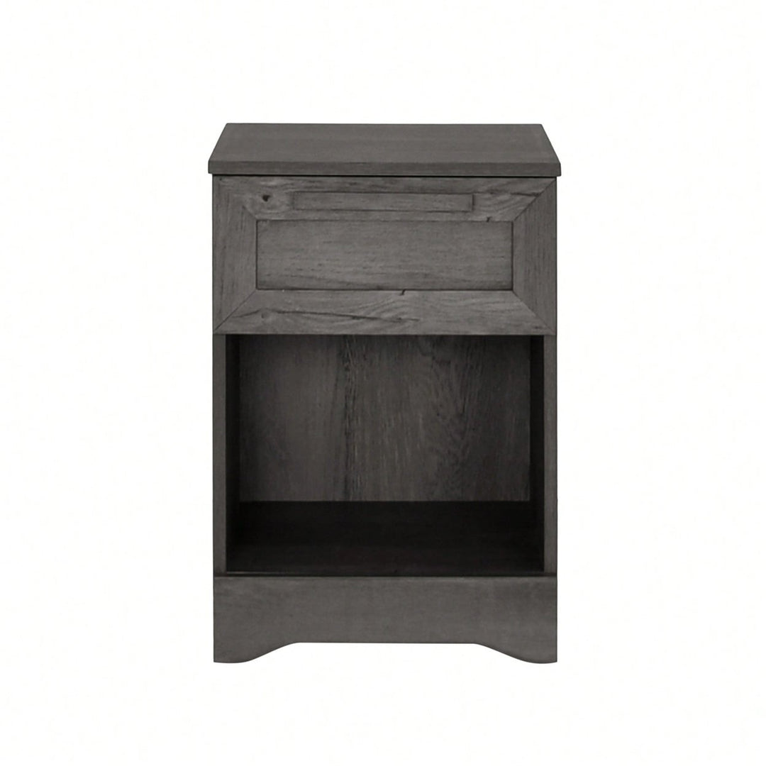 Sleek Modern Nightstand With 1 Drawer For Stylish Bedroom Storage Image 1