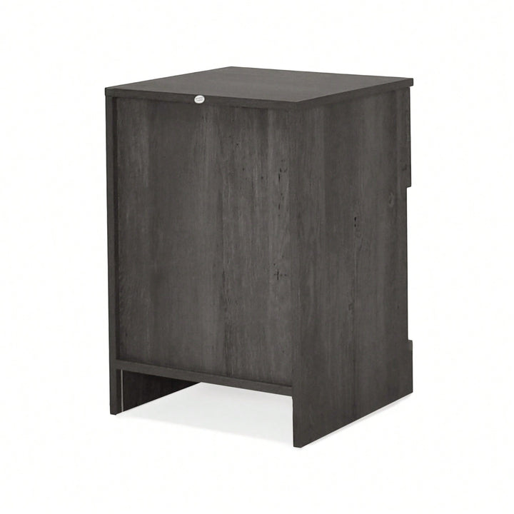 Sleek Modern Nightstand With 1 Drawer For Stylish Bedroom Storage Image 5