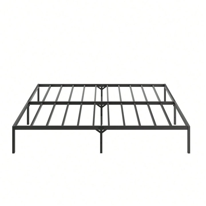 Sturdy King Size Metal Platform Bed Frame No Box Spring Required Modern Design 660 Lbs Weight Capacity Image 2