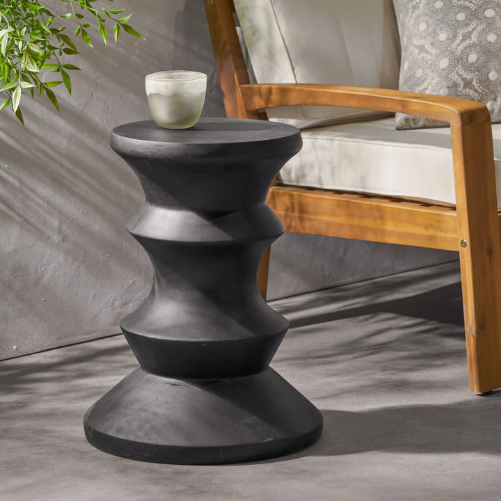 Stylish 22-Inch MGO Side Table For Outdoor And Indoor Use - Weather-Resistant and Durable Design Image 3