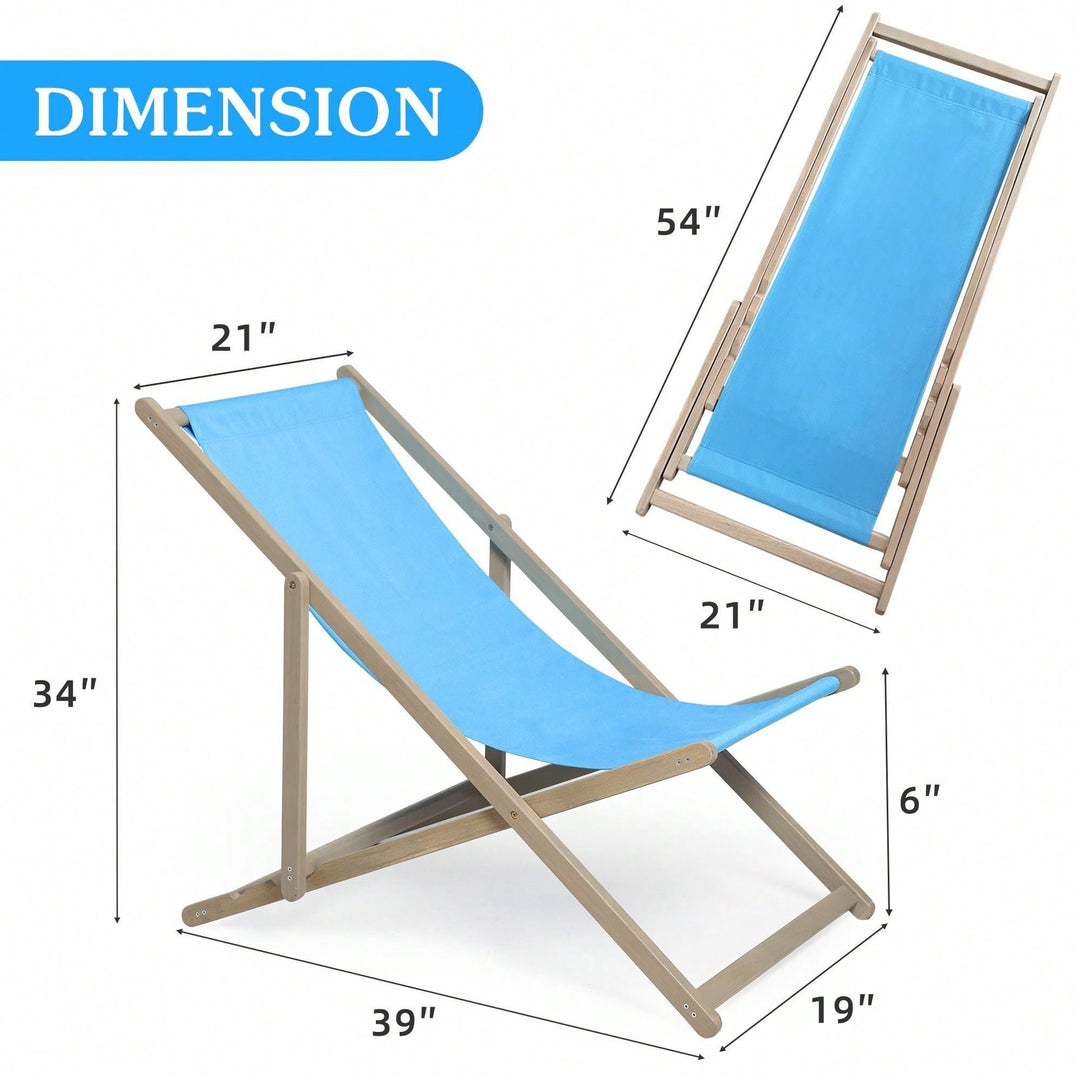 Set Of 2, Comfortable And Adjustable Patio Lounge Chairs For Relaxation And Outdoor Enjoyment Image 4