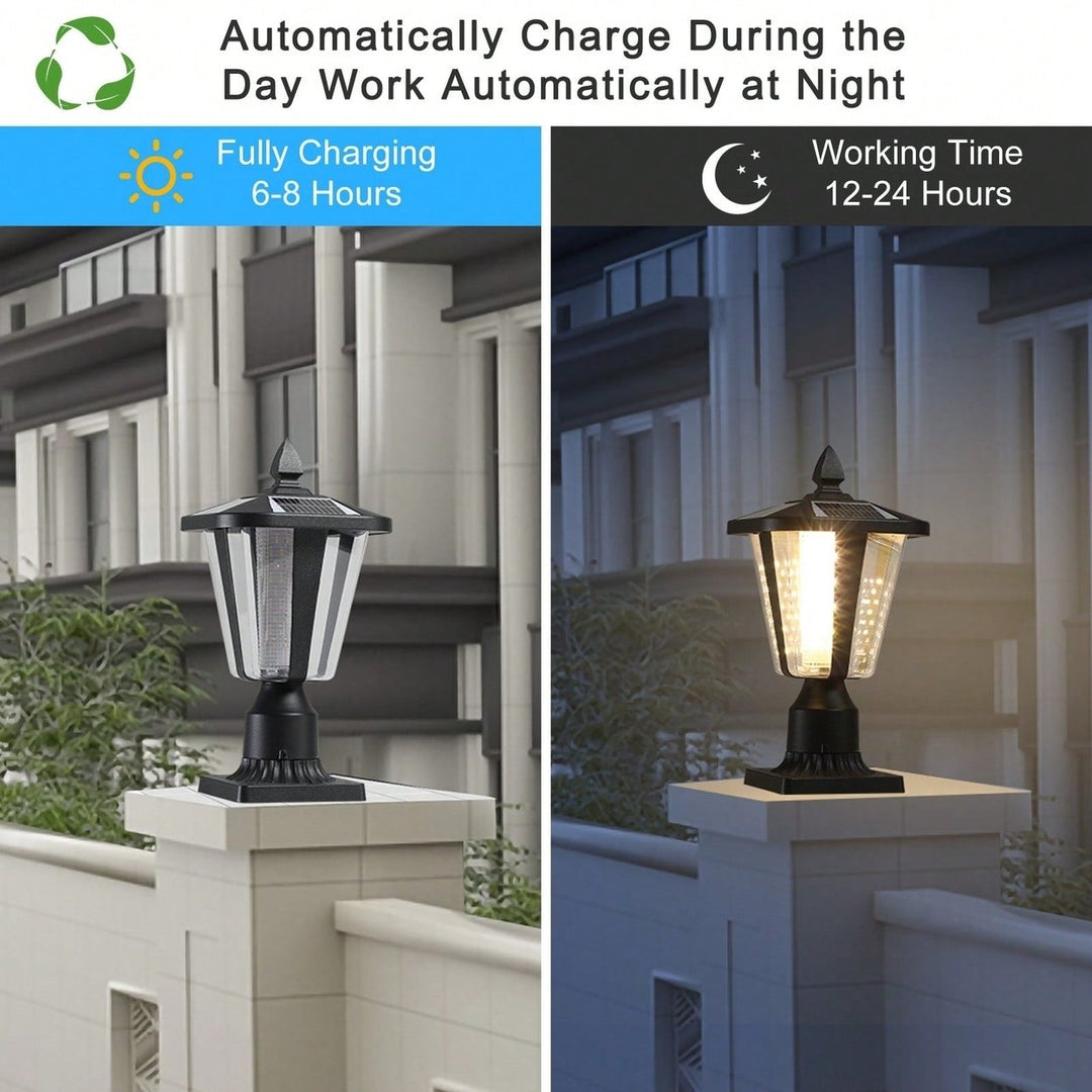 Solar Column Headlights With Dimmable LED Image 5