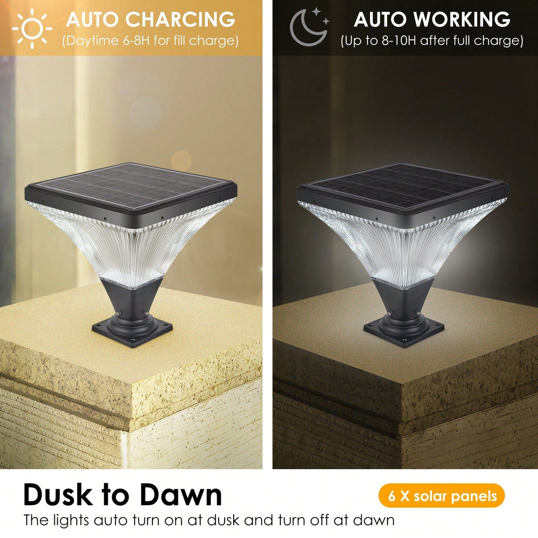 Solar Street Lamp Cap With Base - Durable Outdoor Lighting Solution For Friendly Illumination Image 4