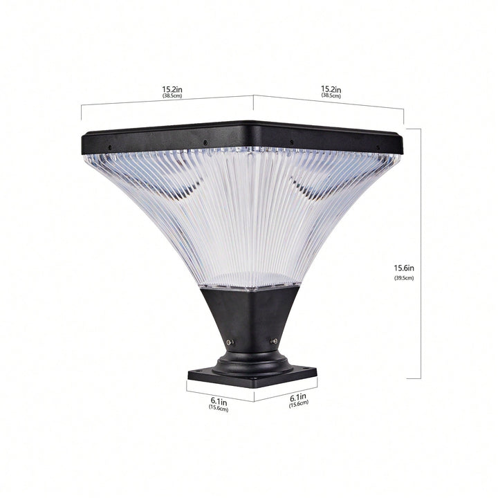 Solar Street Lamp Cap With Base - Durable Outdoor Lighting Solution For Friendly Illumination Image 5