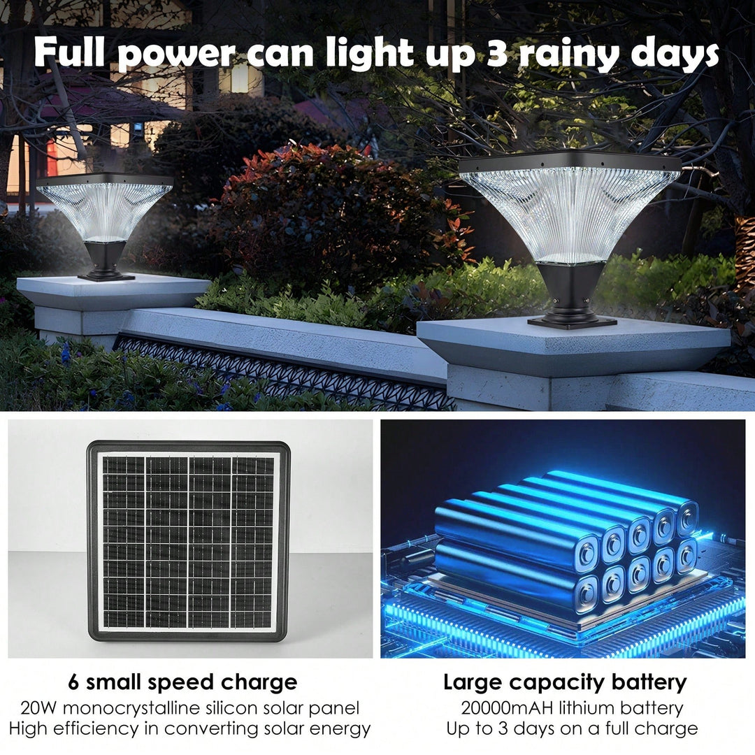 Solar Street Lamp Cap With Base - Durable Outdoor Lighting Solution For Friendly Illumination Image 6