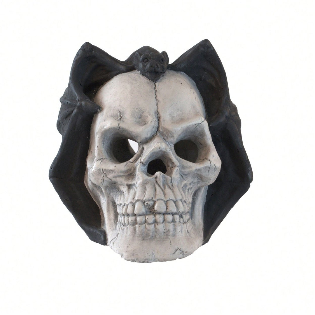 Spooky Demon Skull Gas Log for Ventless Fireplaces Ideal for Halloween and Outdoor Fire Pits Image 1