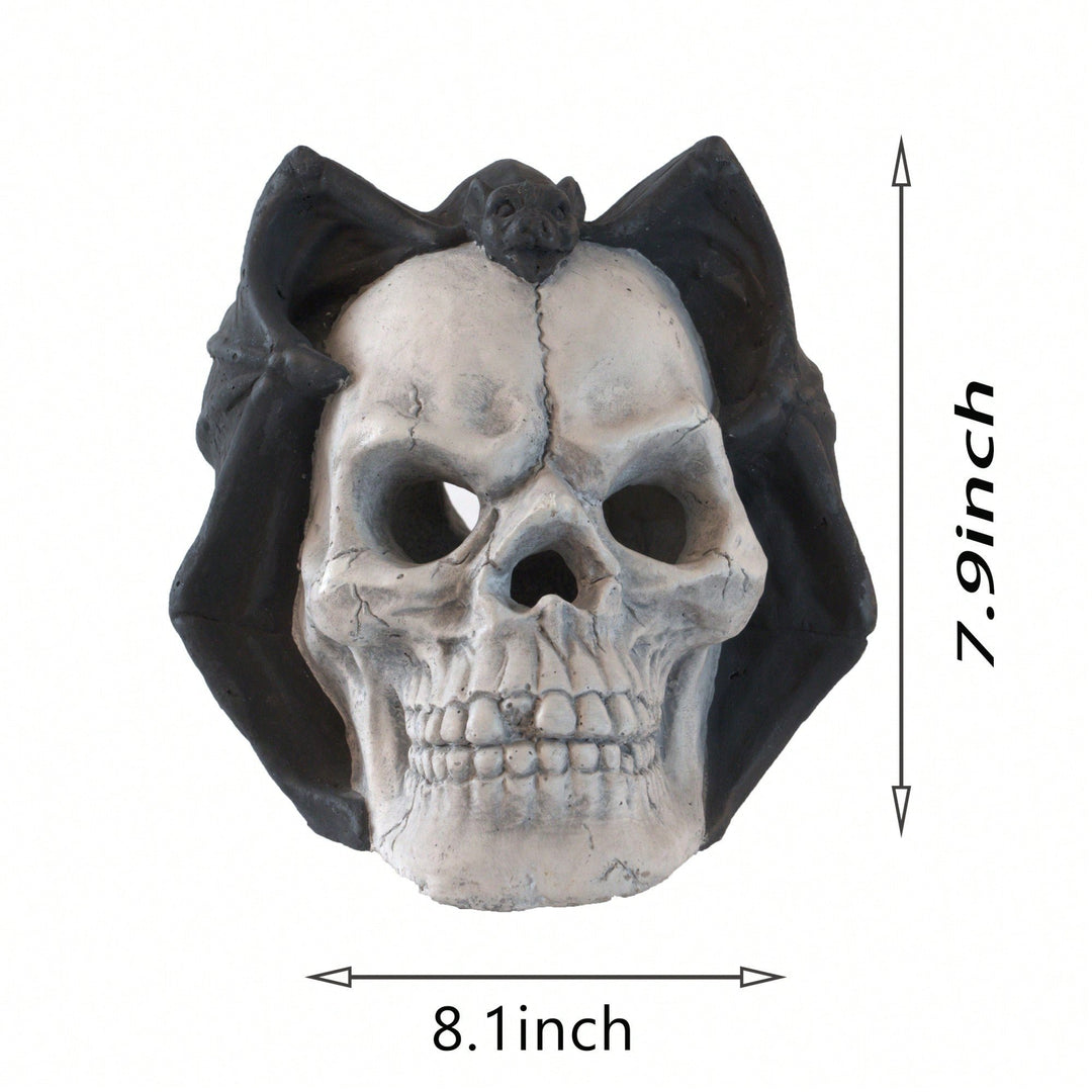 Spooky Demon Skull Gas Log for Ventless Fireplaces Ideal for Halloween and Outdoor Fire Pits Image 5