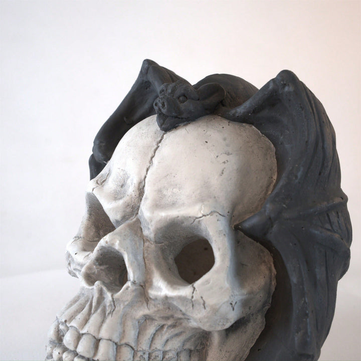 Spooky Demon Skull Gas Log for Ventless Fireplaces Ideal for Halloween and Outdoor Fire Pits Image 9