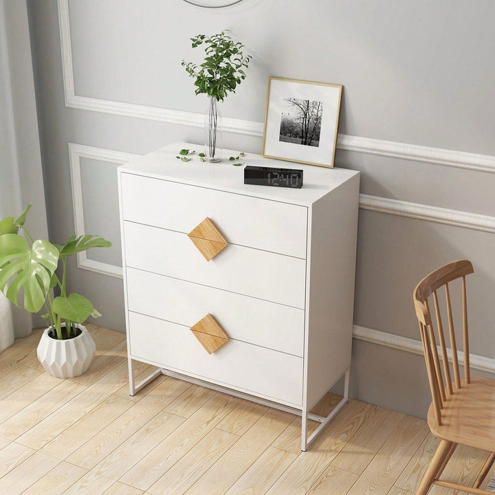 Stable and Durable Bedroom Dresser With 4 Drawers: Space-Saving Design, Quality Materials, And Easy Assembly Image 6