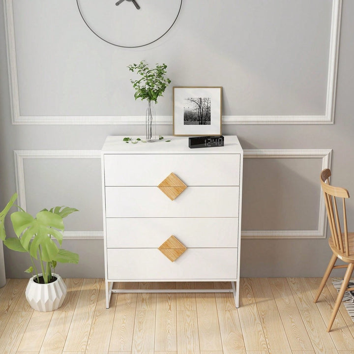 Stable and Durable Bedroom Dresser With 4 Drawers: Space-Saving Design, Quality Materials, And Easy Assembly Image 7