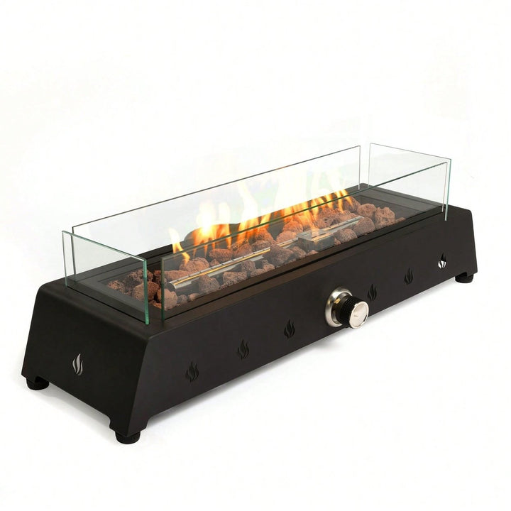 Steel Tabletop Fire Pit, Tabletop Fire Pit, 28" Fire Pit, Portable Propane Fire Pit Image 1