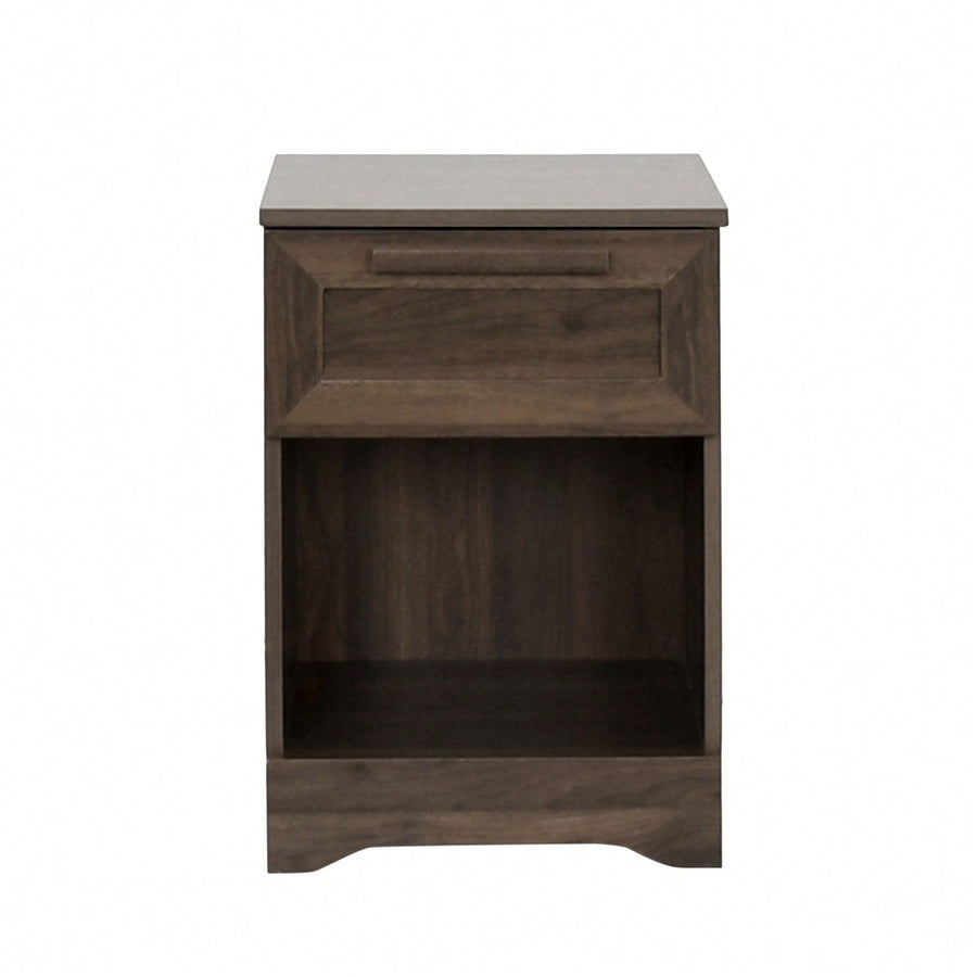 Stylish One-Drawer Nightstand For Modern Bedrooms  Sleek Storage Solution Image 1