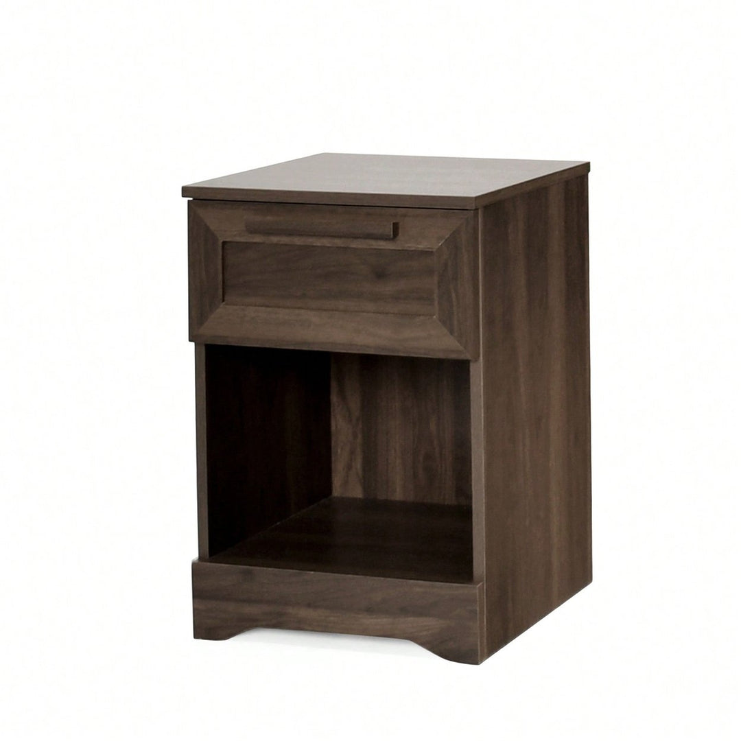 Stylish One-Drawer Nightstand For Modern Bedrooms  Sleek Storage Solution Image 2