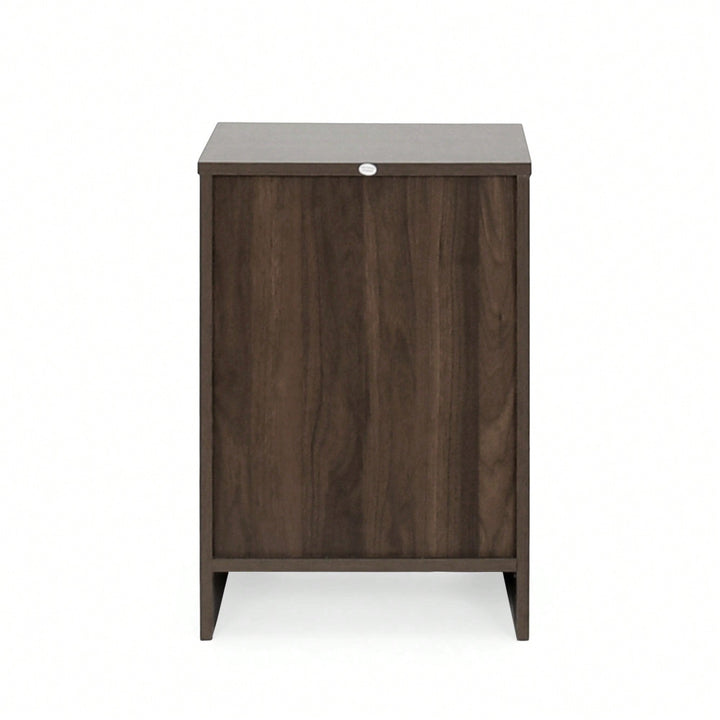 Stylish One-Drawer Nightstand For Modern Bedrooms  Sleek Storage Solution Image 5