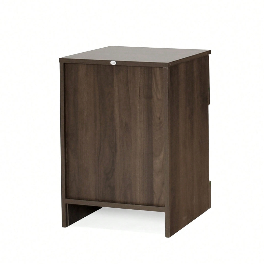 Stylish One-Drawer Nightstand For Modern Bedrooms  Sleek Storage Solution Image 8