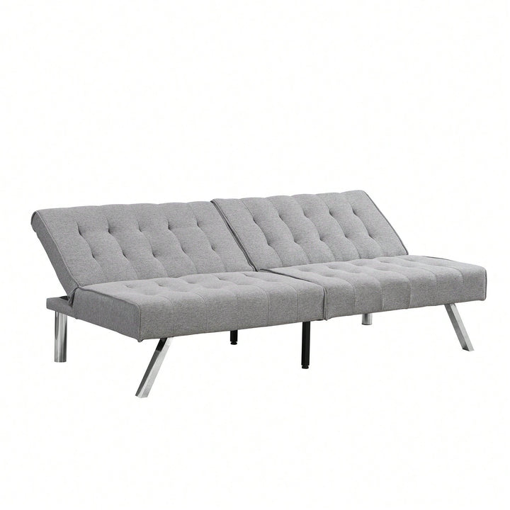 Versatile Futon Sofa Bed for Stylish Living Room Comfort and Space Saving Image 3