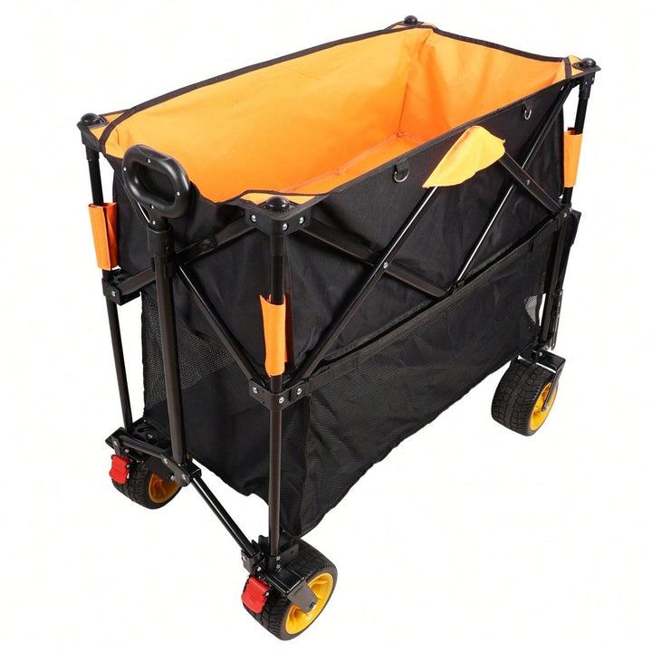 Versatile Large Capacity Folding Cart - Extra Long Extender Wagon For Garden, Shopping, And Beach Adventures Image 2