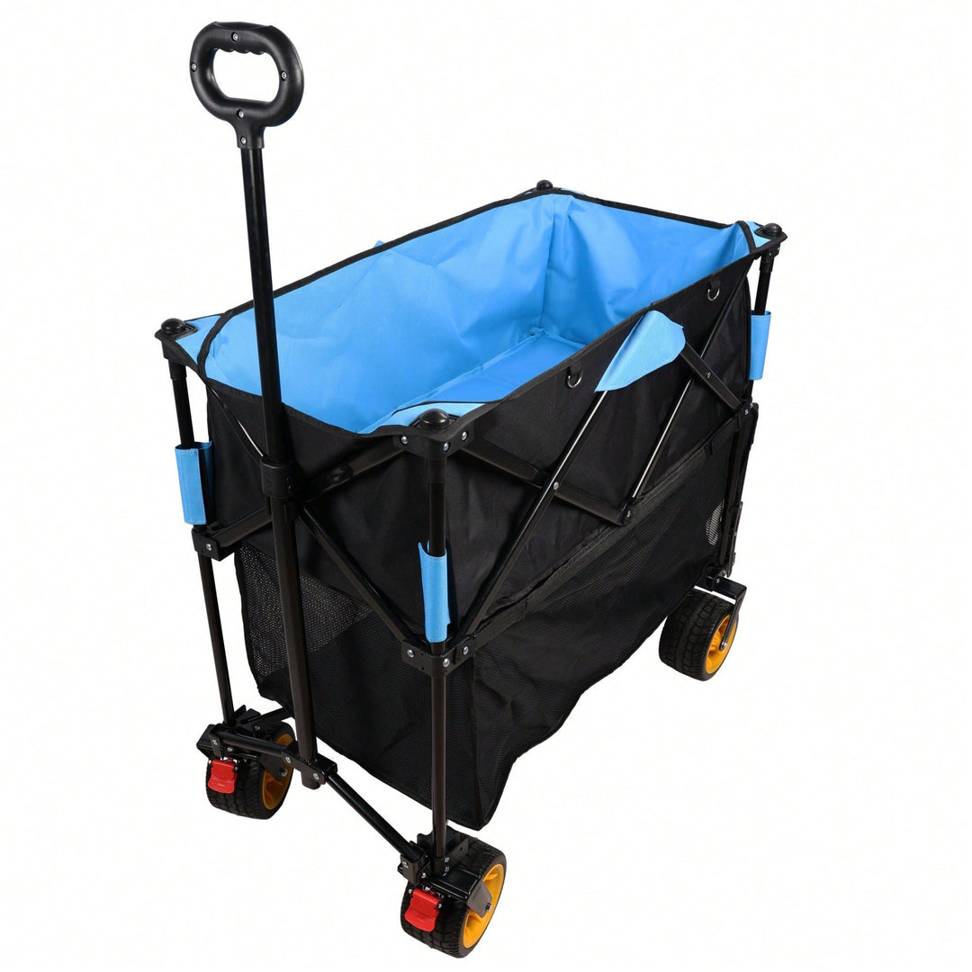 Versatile Large Capacity Folding Cart - Extra Long Extender Wagon For Garden, Shopping, And Beach Adventures Image 4