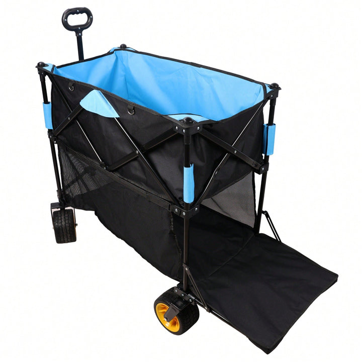 Versatile Large Capacity Folding Cart - Extra Long Extender Wagon For Garden, Shopping, And Beach Adventures Image 5