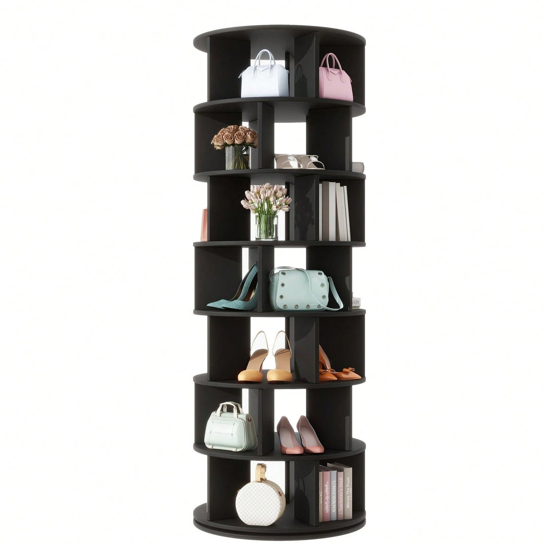 23.6 Rotating Shoe Rack Tower Image 1