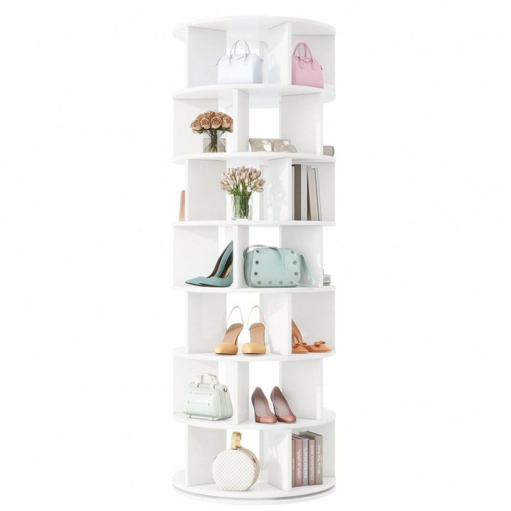 23.6 Rotating Shoe Rack Tower Image 1