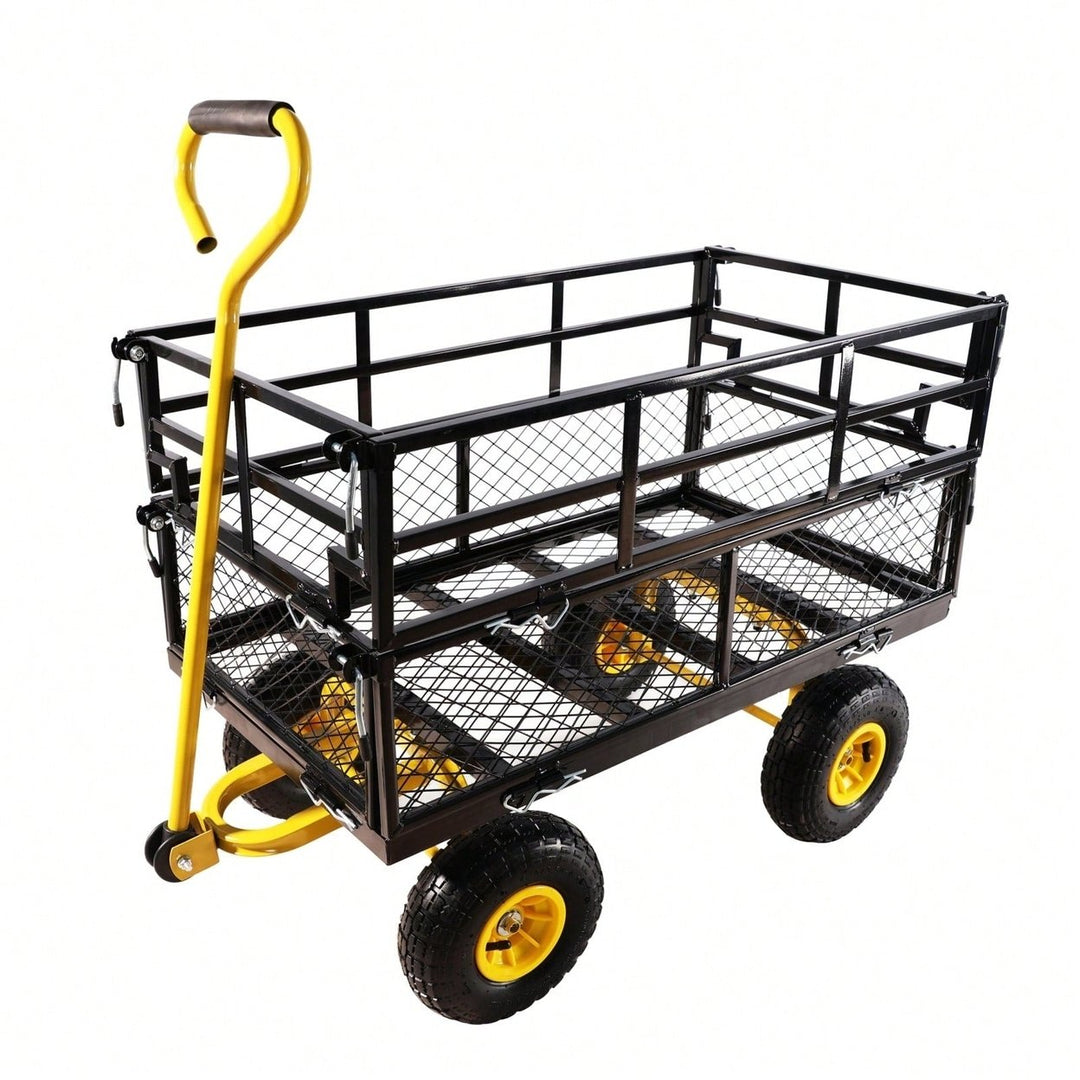 Wagon Cart Garden Cart Trucks For Easy Firewood Transport And More Image 1