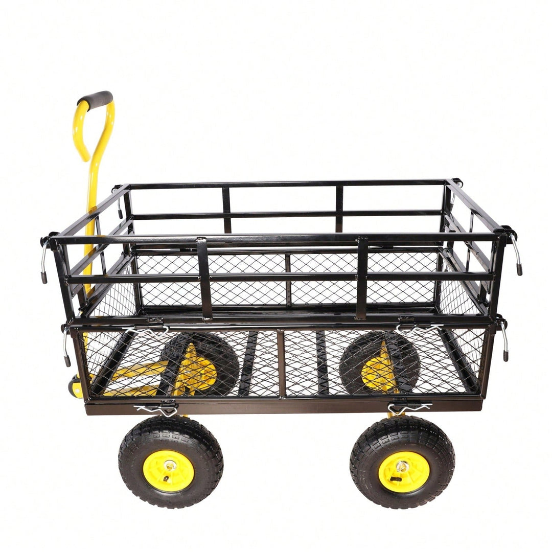 Wagon Cart Garden Cart Trucks For Easy Firewood Transport And More Image 3