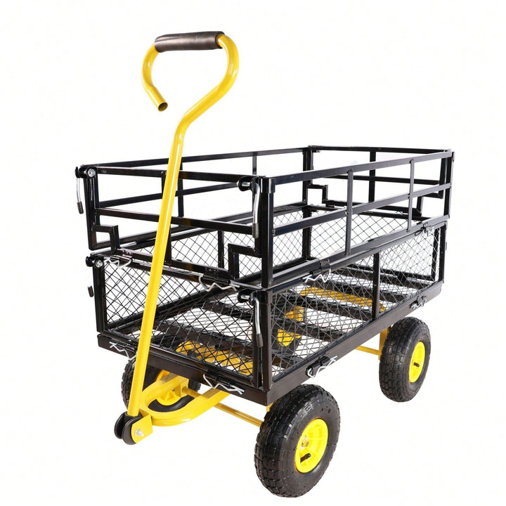 Wagon Cart Garden Cart Trucks For Easy Firewood Transport And More Image 4