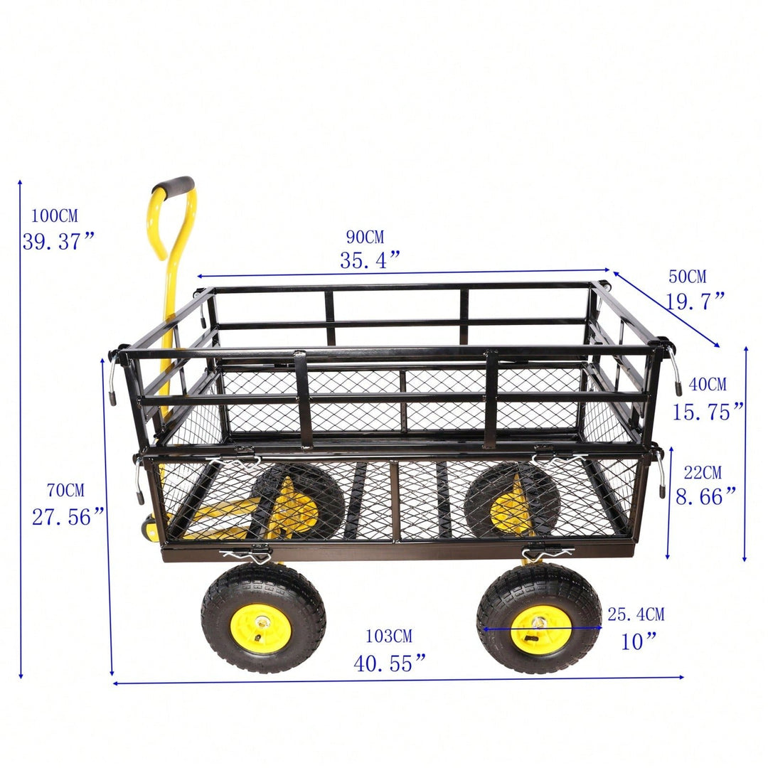 Wagon Cart Garden Cart Trucks For Easy Firewood Transport And More Image 6