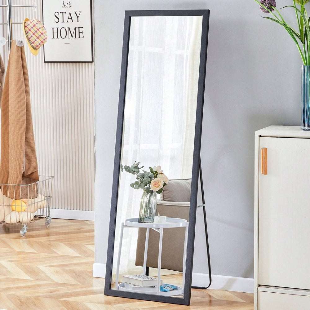 Thickened Border, Solid Wood Frame Full Length Mirror, Dressing Mirror, Bedroom Entrance, Decorative Mirror, And Floor Image 2