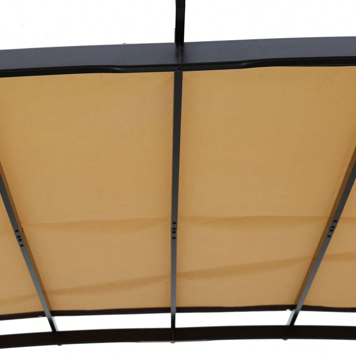 Universal Canopy Cover Replacement For 12x9 Ft Curved Outdoor Pergola Structure -Quality Fabric, Retractable Canopy Image 3