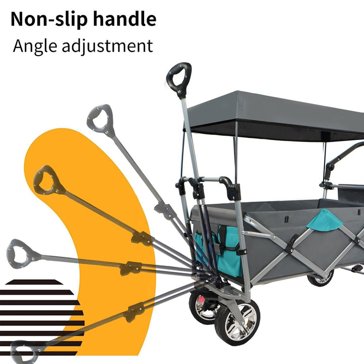 Utility Folding Wagon with Removable Canopy Image 4